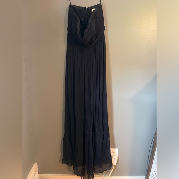 J Crew Silk Chiffon Nadia Dress Navy - size (6P) - Picture 5 of 9